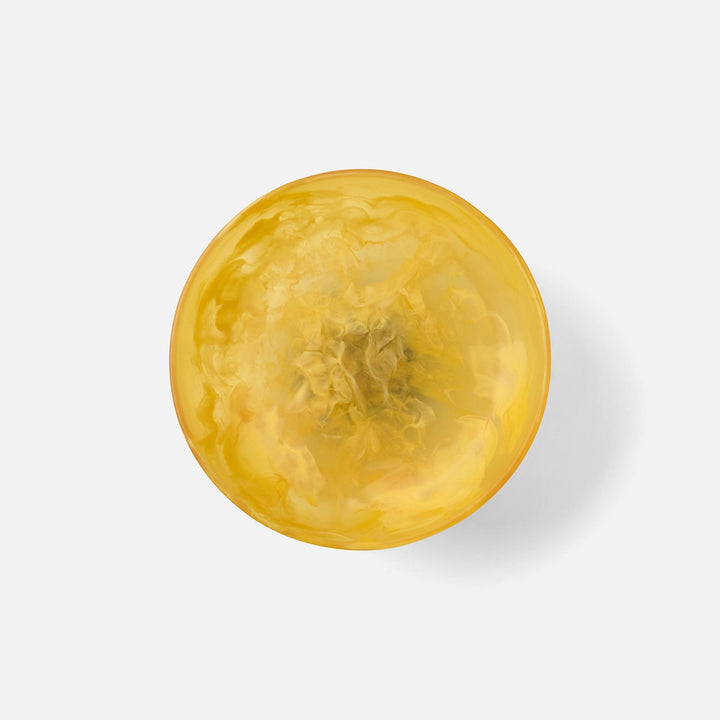 Benno Yellow/Blue Swirled Fruit Bowl Large Resin