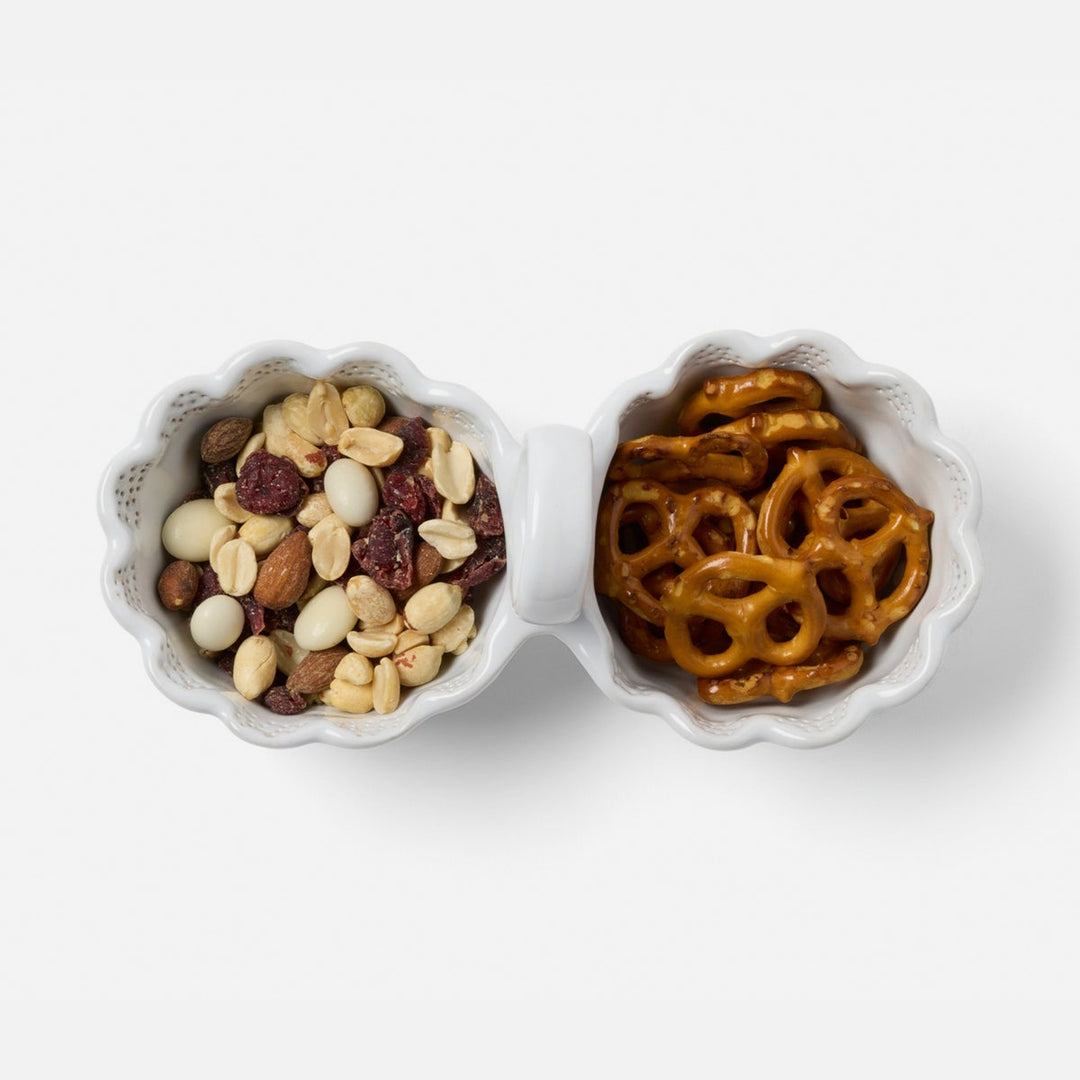 Camilla Cloud Gray Snack Bowl Double Stoneware Pack/2