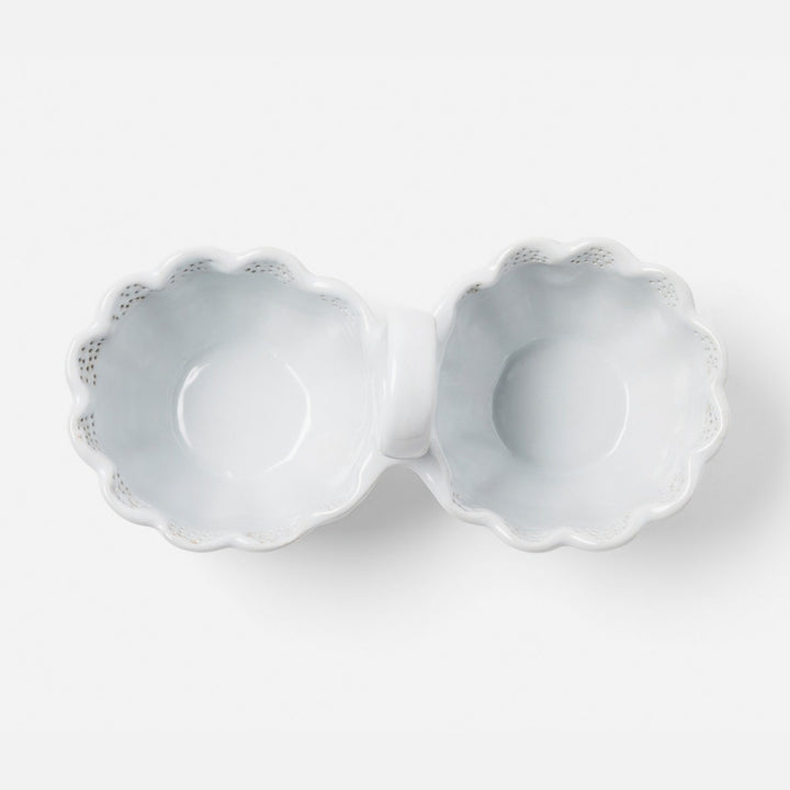 Camilla Cloud Gray Snack Bowl Double Stoneware Pack/2