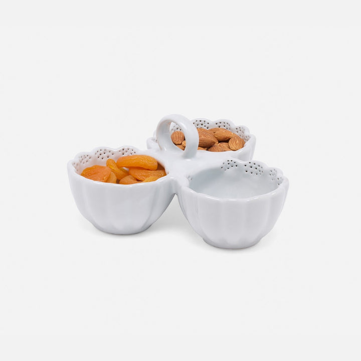 Camilla Cloud Gray Snack Bowl Triple Stoneware