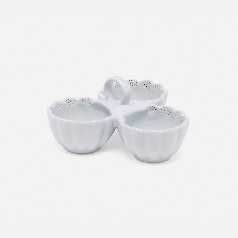 Camilla Cloud Gray Snack Bowl Triple Stoneware