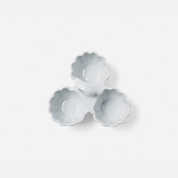 Camilla Cloud Gray Snack Bowl Triple Stoneware