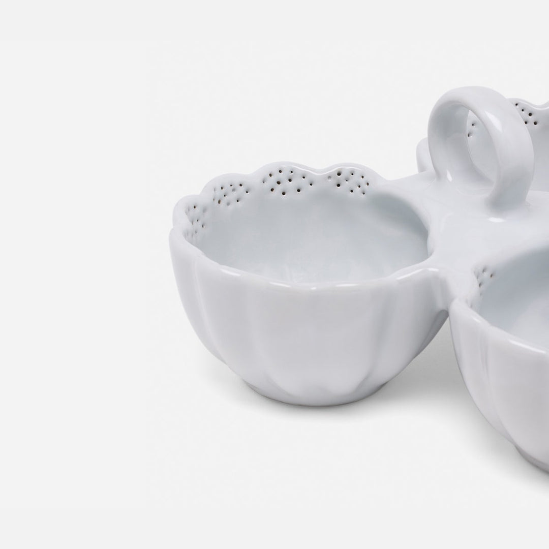 Camilla Cloud Gray Snack Bowl Triple Stoneware