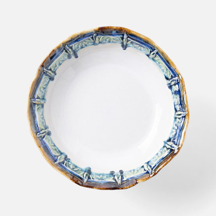 Delara Light Azure Fruit Bowl Stoneware