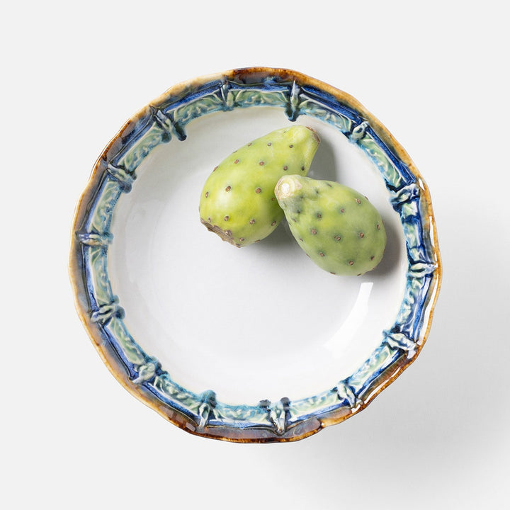 Delara Light Azure Fruit Bowl Stoneware