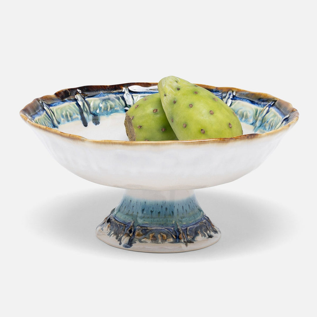 Delara Light Azure Fruit Bowl Stoneware