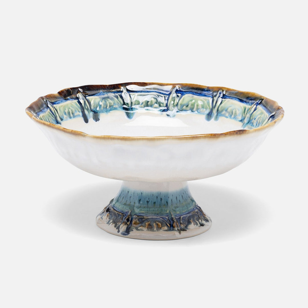 Delara Light Azure Fruit Bowl Stoneware