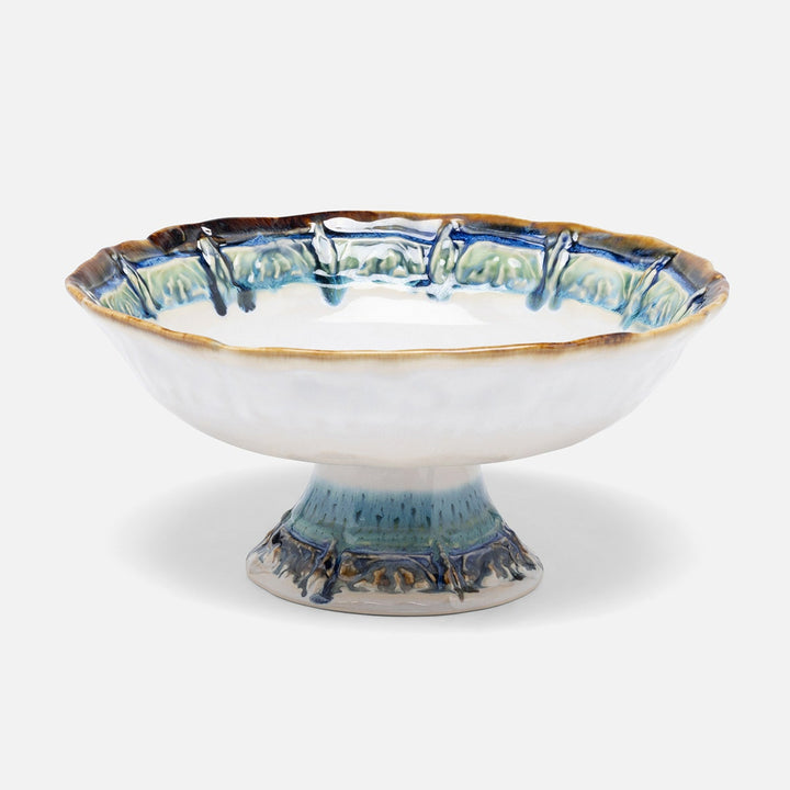 Delara Light Azure Fruit Bowl Stoneware