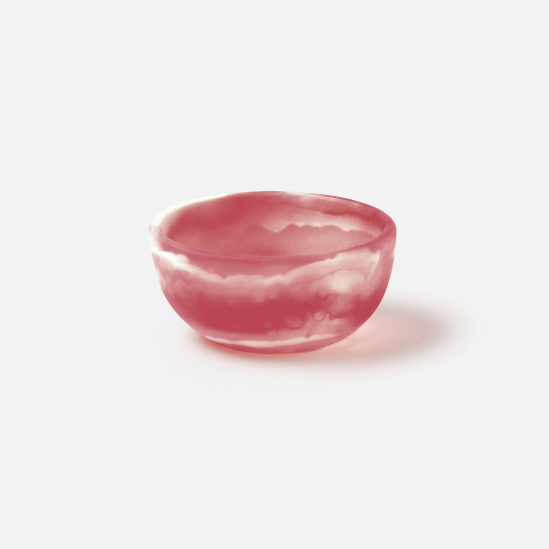 Hugo Amber Swirled Pinch Bowl Resin Pack/2
