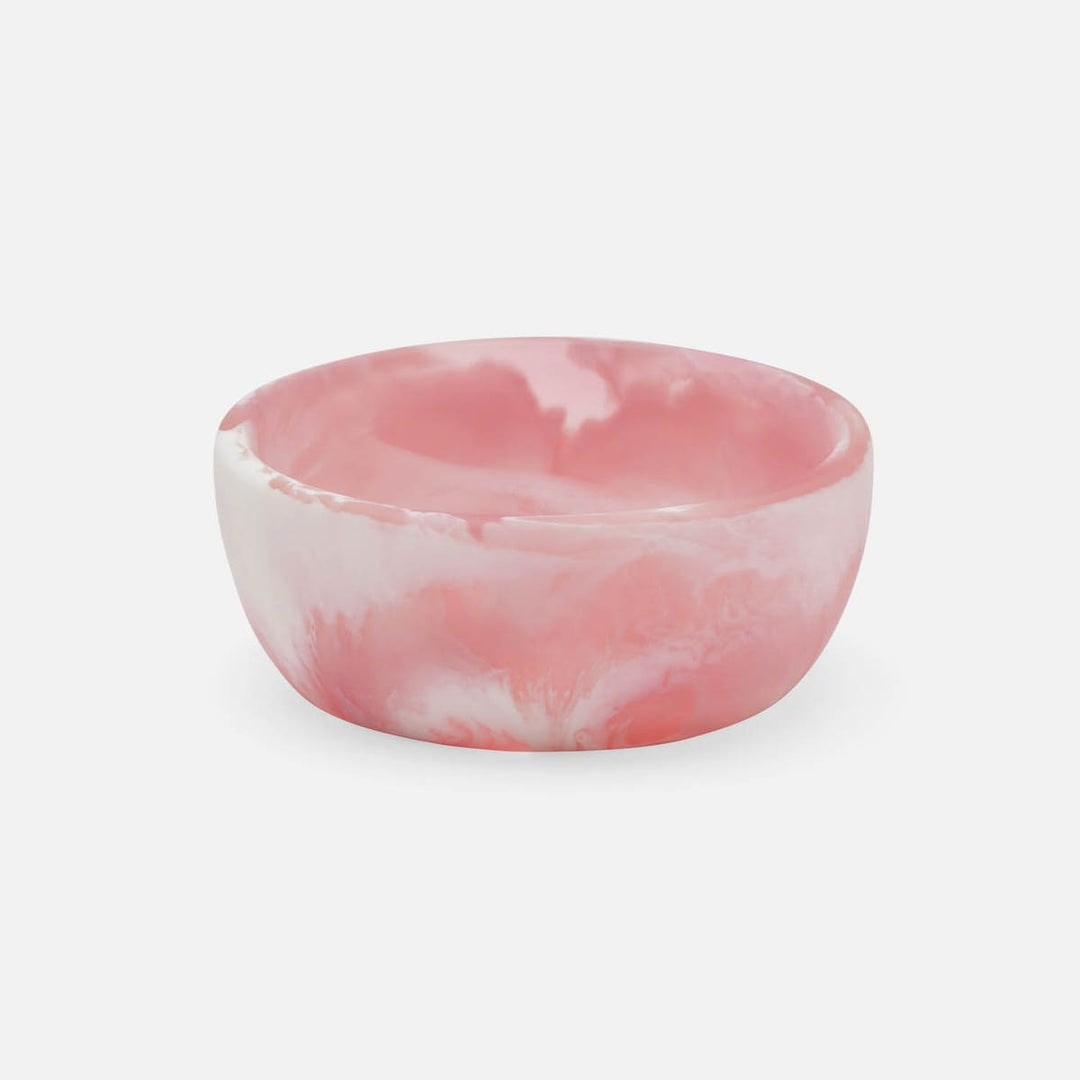 Hugo Pink Swirled Hors D'Oeuvre Bowl Resin 4X15 Pack/2