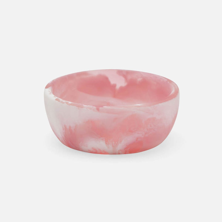 Hugo Pink Swirled Hors D'Oeuvre Bowl Resin 4X15 Pack/2