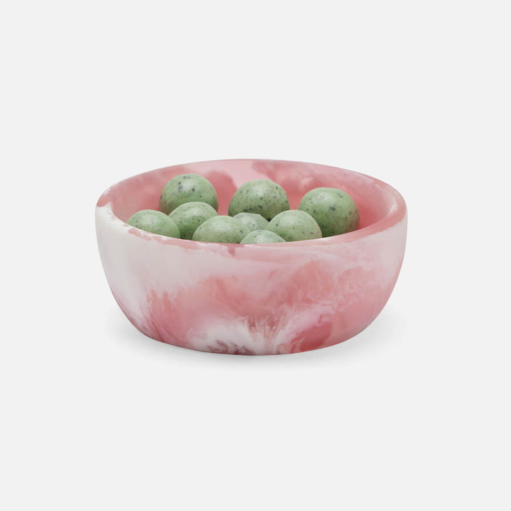 Hugo Pink Swirled Hors D'Oeuvre Bowl Resin 4X15 Pack/2