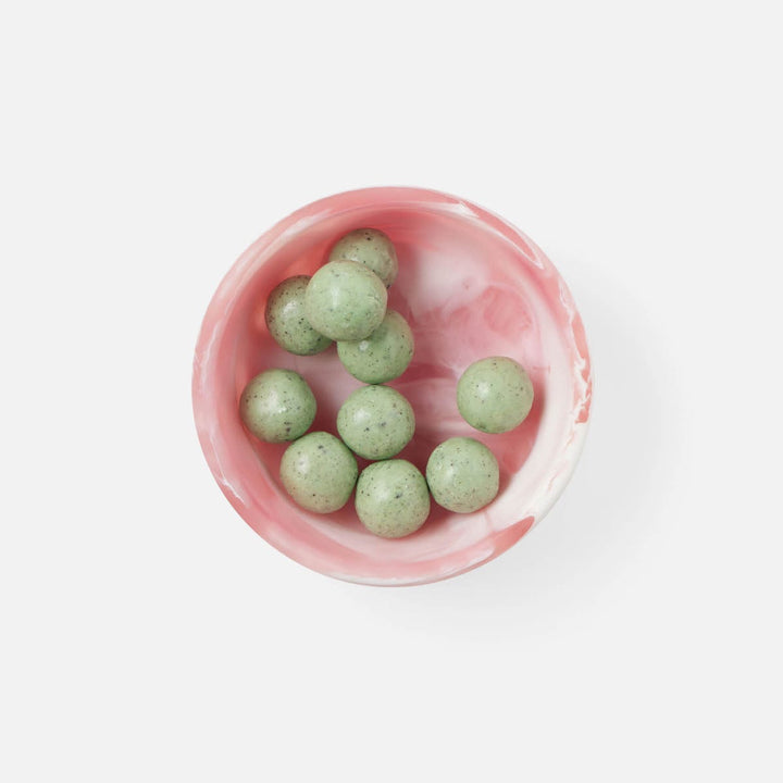 Hugo Pink Swirled Hors D'Oeuvre Bowl Resin 4X15 Pack/2