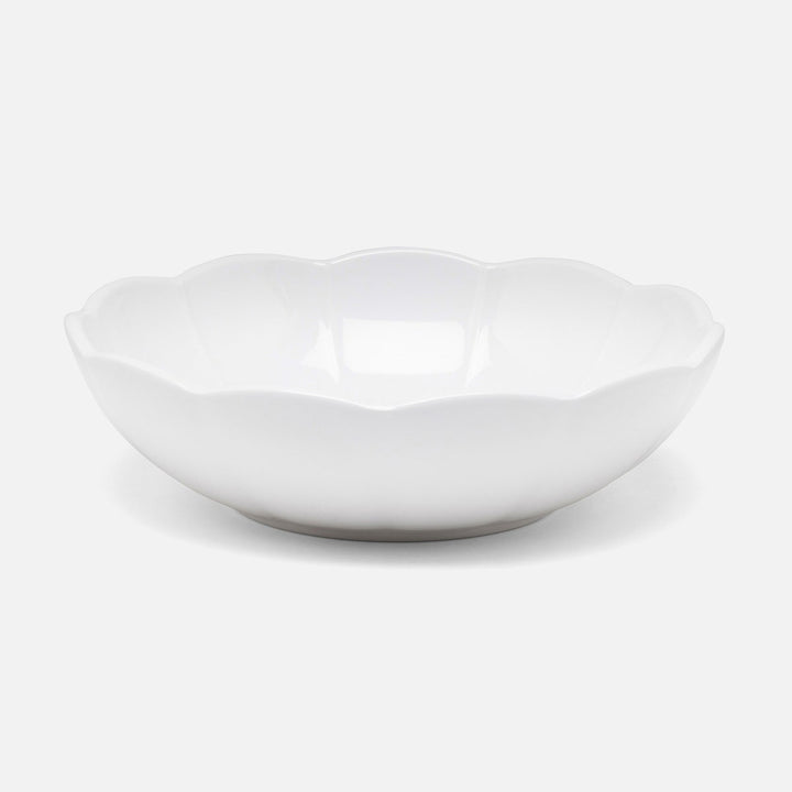 Iris White Scallop Serving Bowl Pack/2