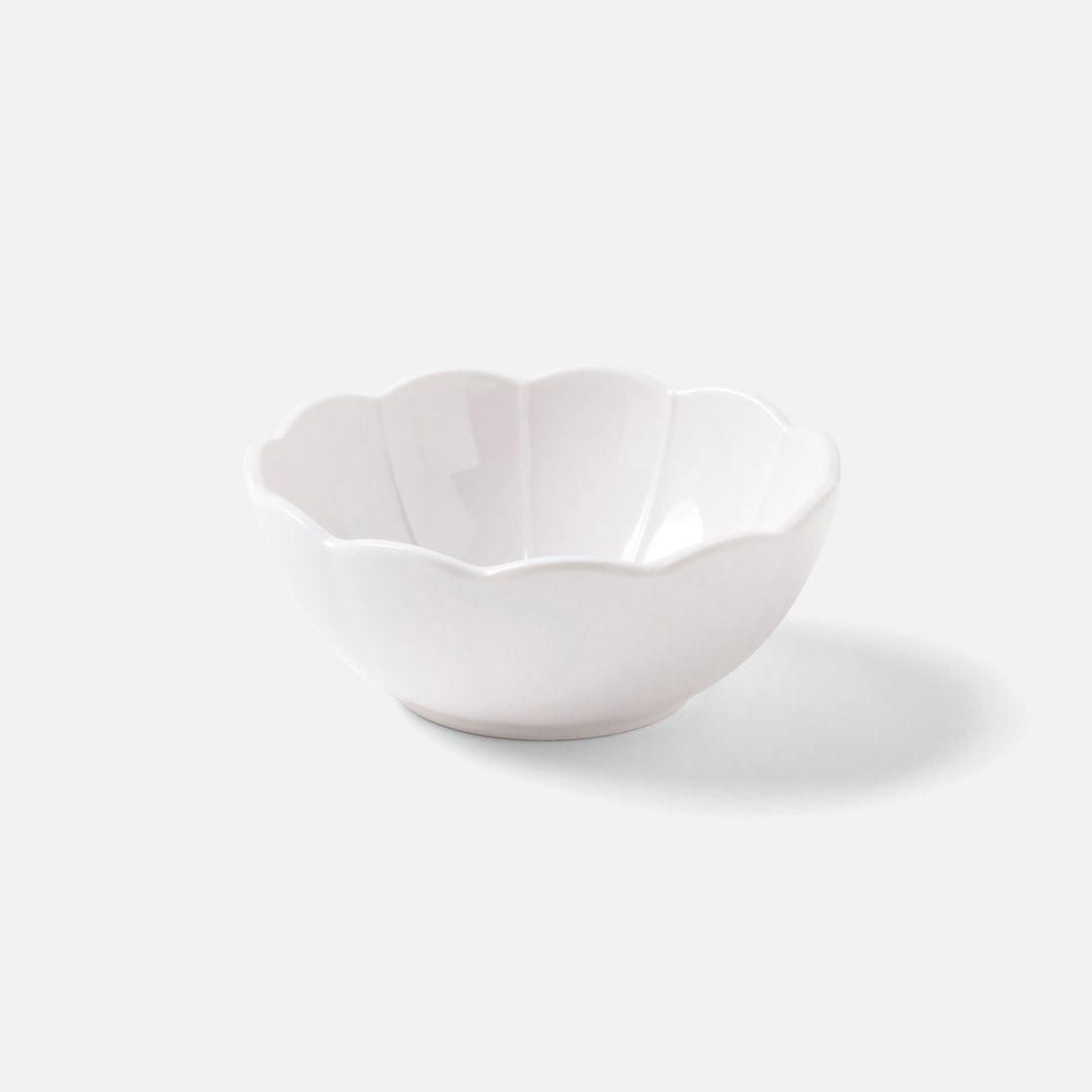 Iris White Scallop Serving Bowl Melamine Small Pack/2