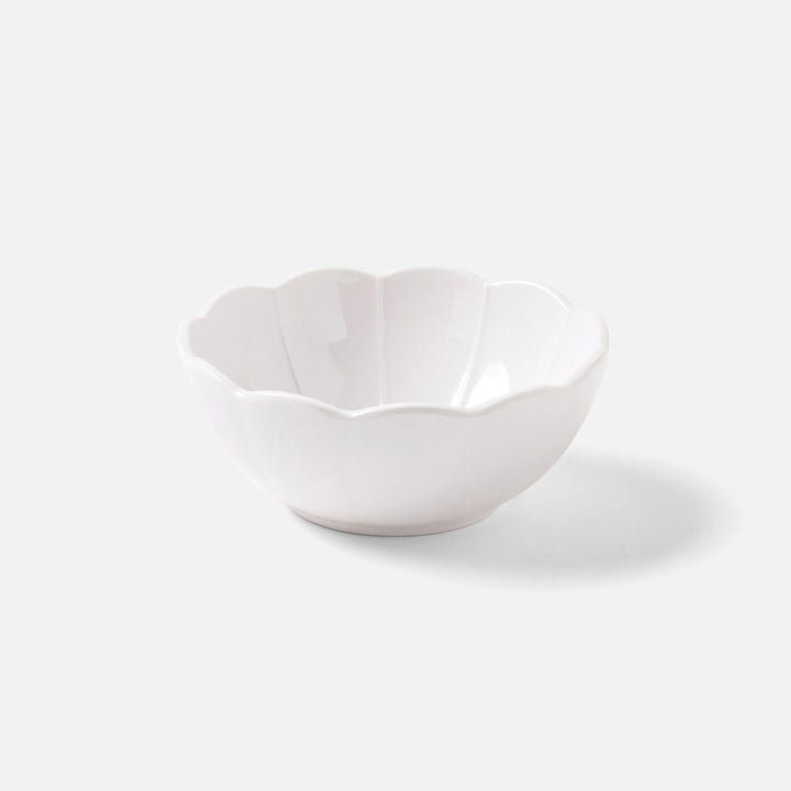 Iris White Scallop Serving Bowl Melamine Small Pack/2