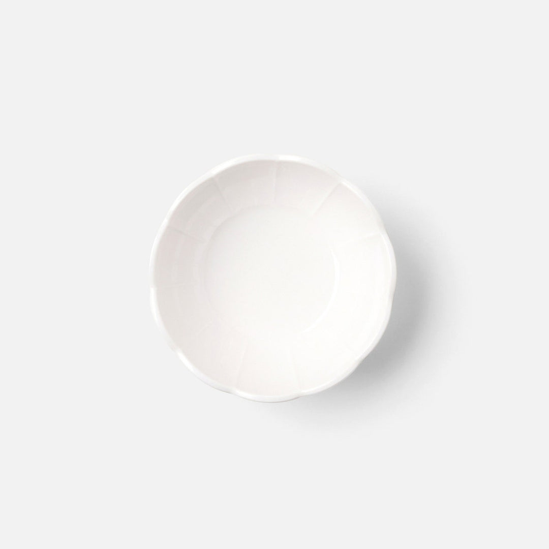 Iris White Scallop Serving Bowl Melamine Small Pack/2
