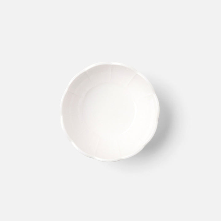 Iris White Scallop Serving Bowl Melamine Small Pack/2