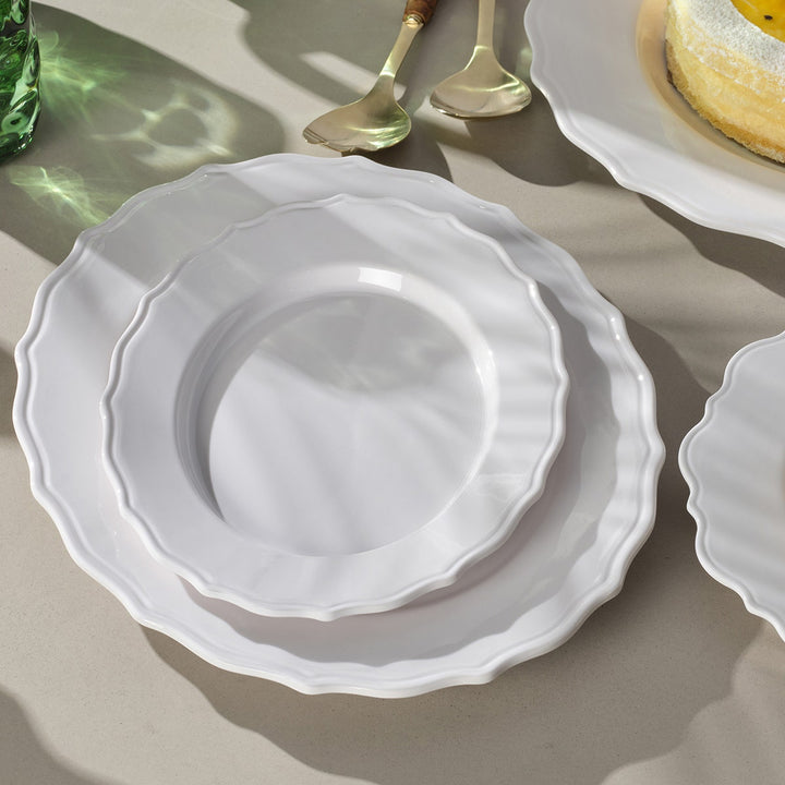Laguna White Oval Serving Platter Melamine Small Pack/2