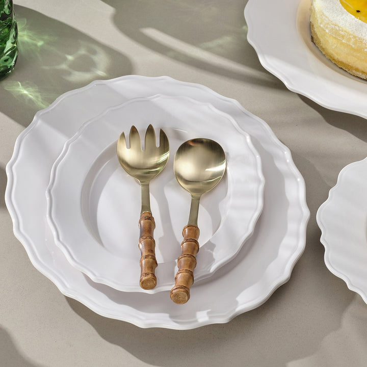 Laguna White Oval Serving Platter Melamine Small Pack/2
