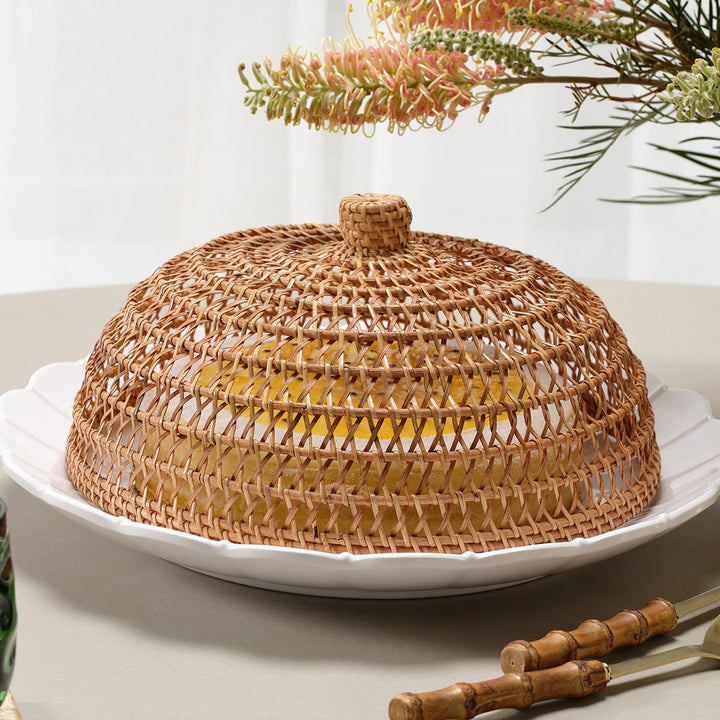 Laguna White Round Serving Platter Melamine Large Pack/2