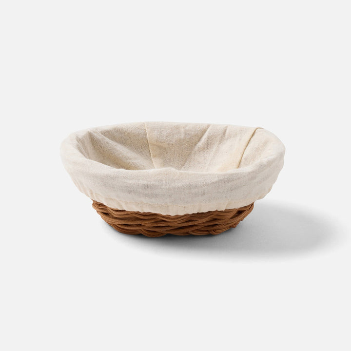 Lasata Natural Oval Bread Basket Rattan Mini Pack/4