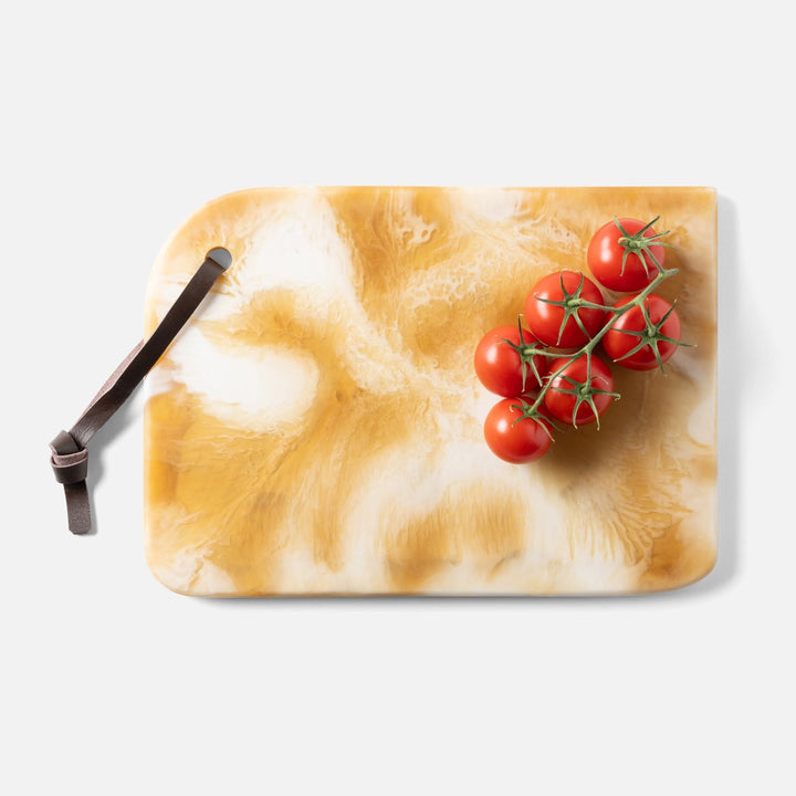 Noah Amber Swirled Serving Board Resin Large