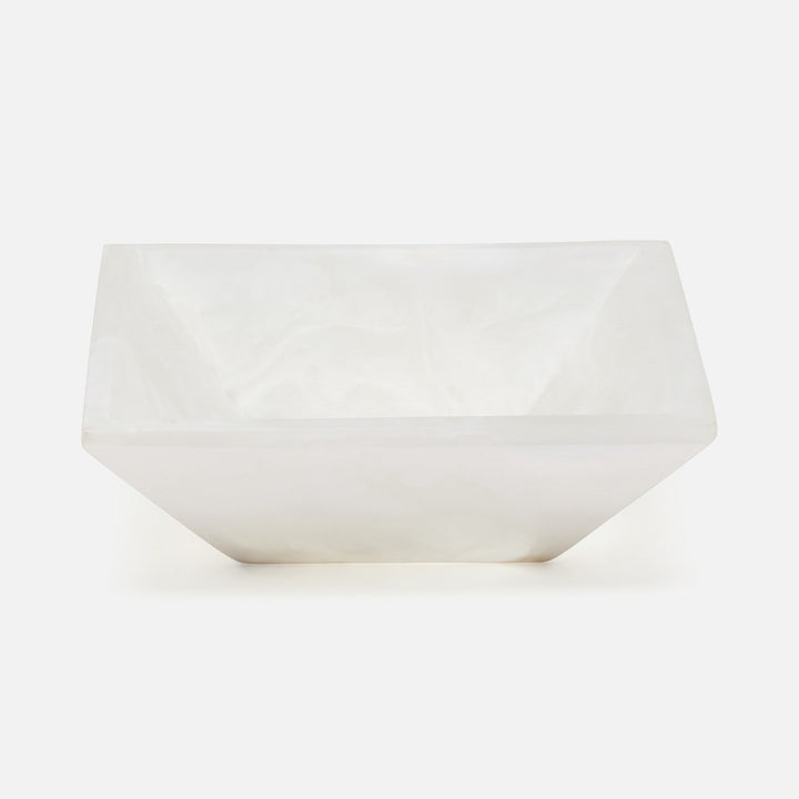 Olena White Swirled Snack Bowl Single Resin Pack/4