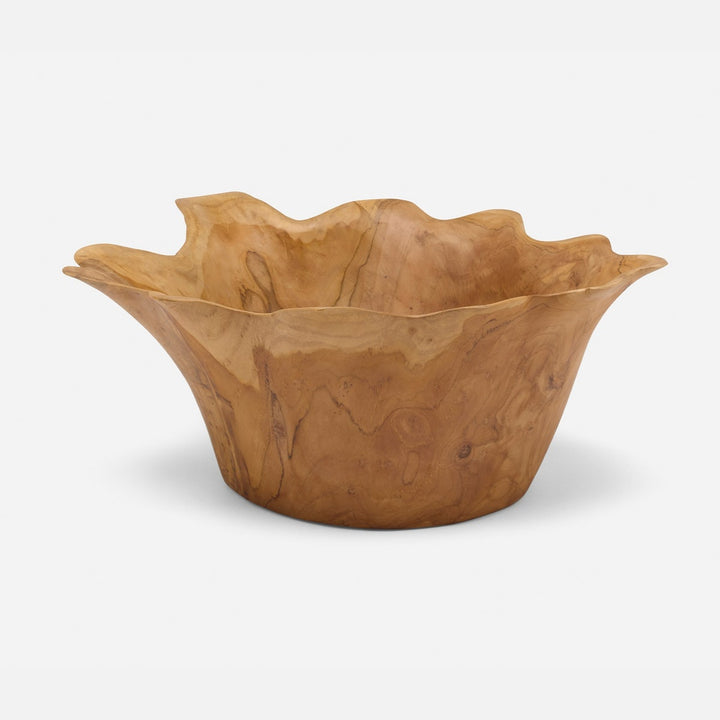 Timothee Natural Fruit Bowl Large Teak Wood