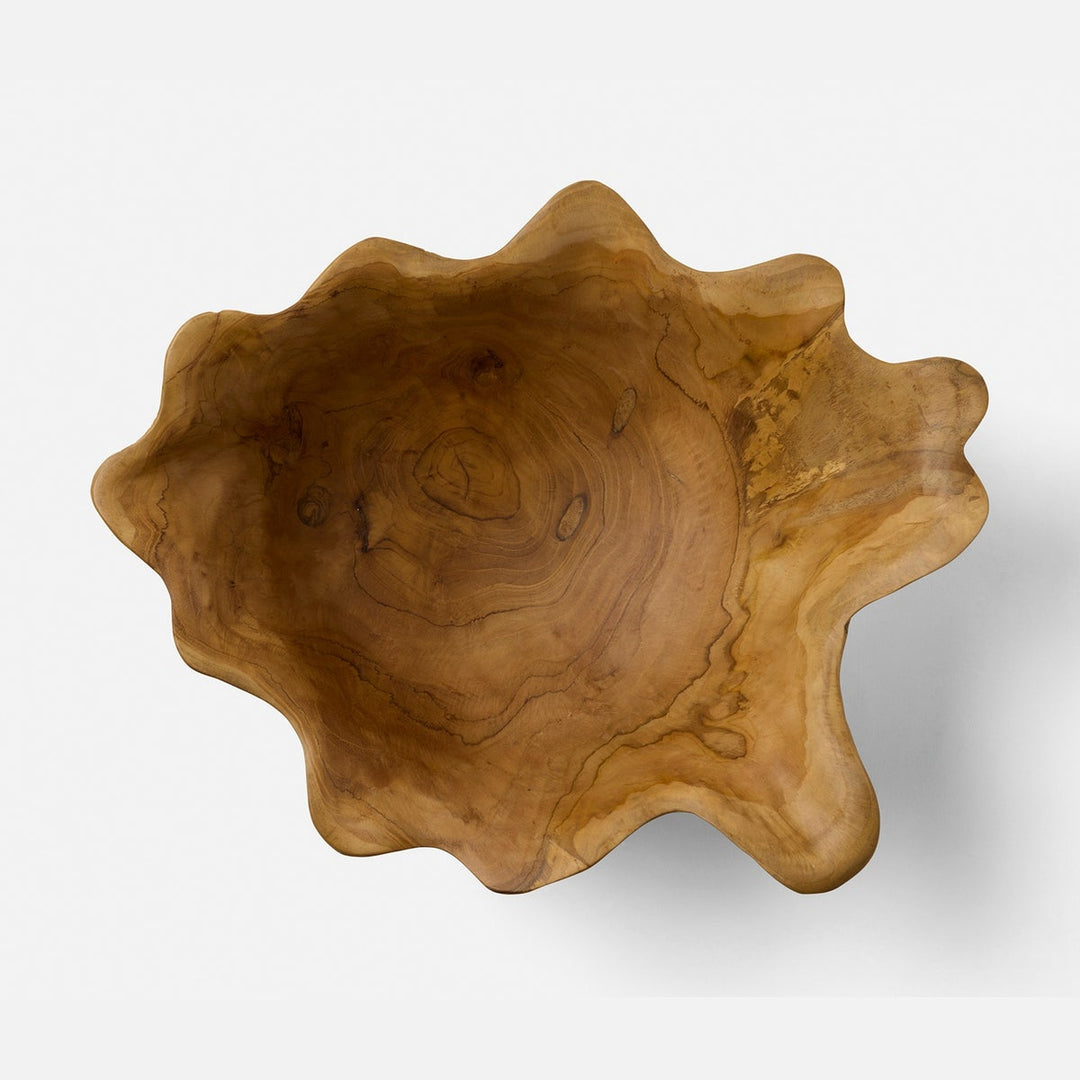 Timothee Natural Fruit Bowl Large Teak Wood