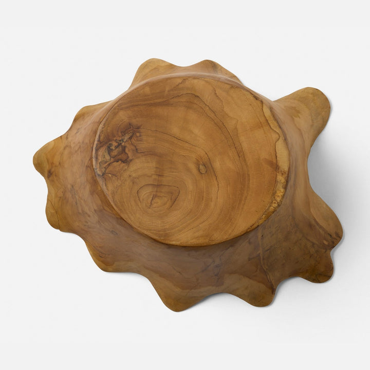 Timothee Natural Fruit Bowl Large Teak Wood