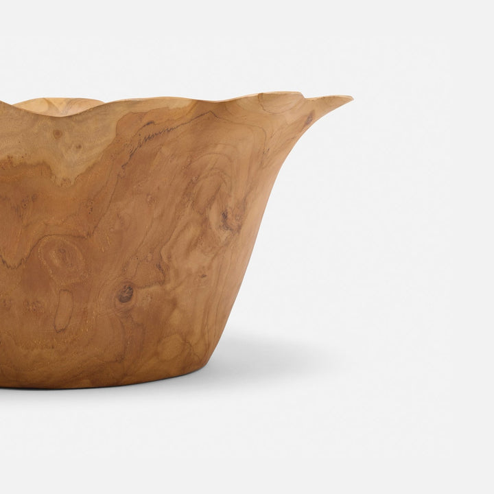Timothee Natural Fruit Bowl Large Teak Wood