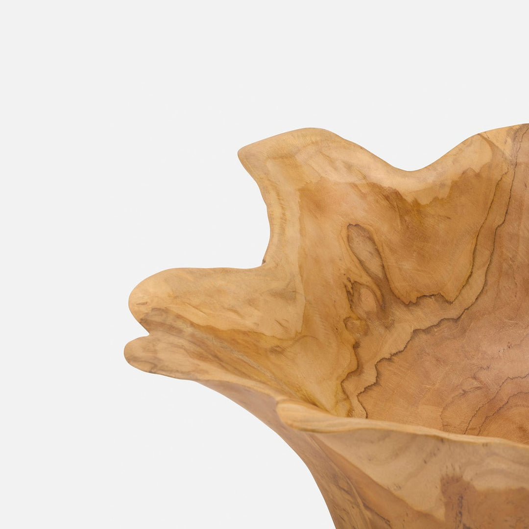 Timothee Natural Fruit Bowl Large Teak Wood