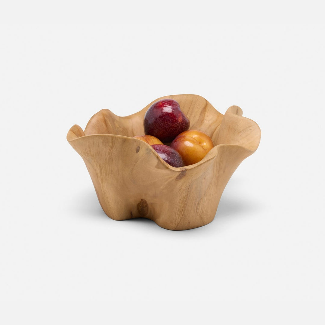 Timothee Natural Fruit Bowl Small Teak Wood
