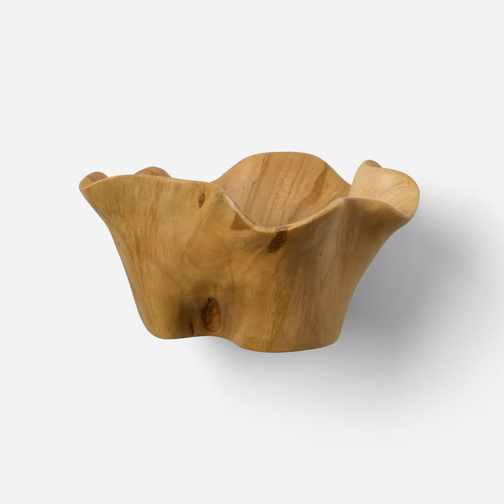 Timothee Natural Fruit Bowl Small Teak Wood