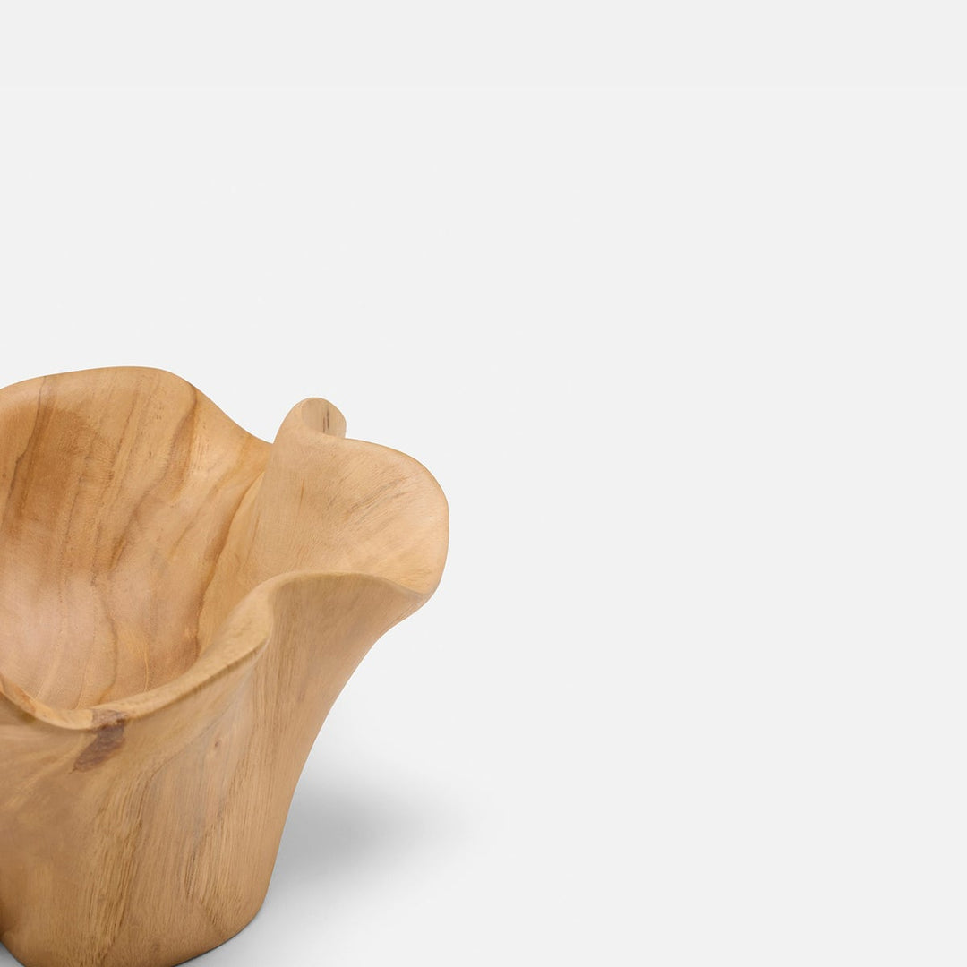 Timothee Natural Fruit Bowl Small Teak Wood