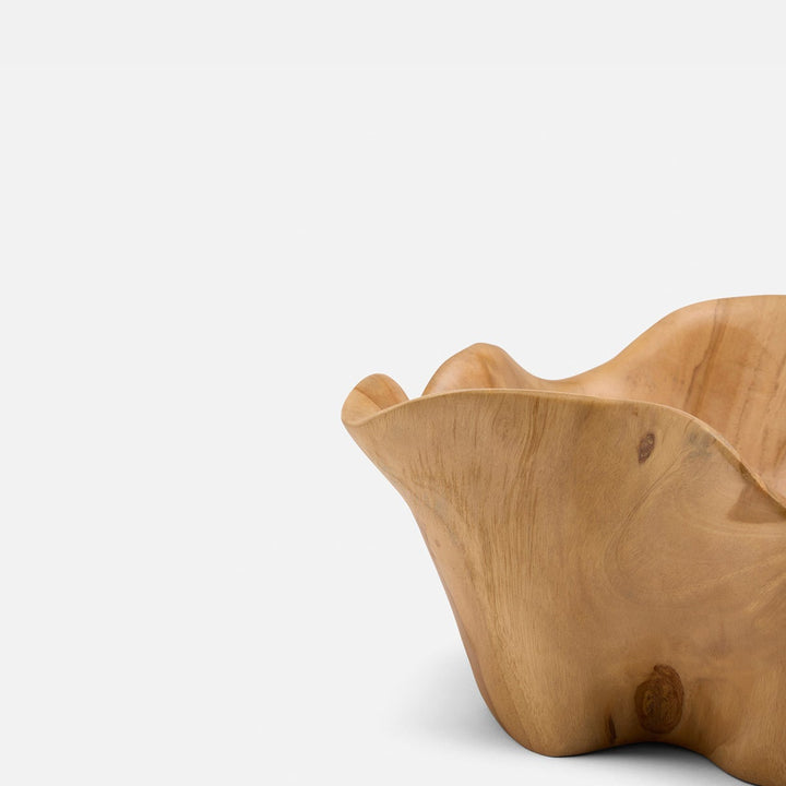 Timothee Natural Fruit Bowl Small Teak Wood