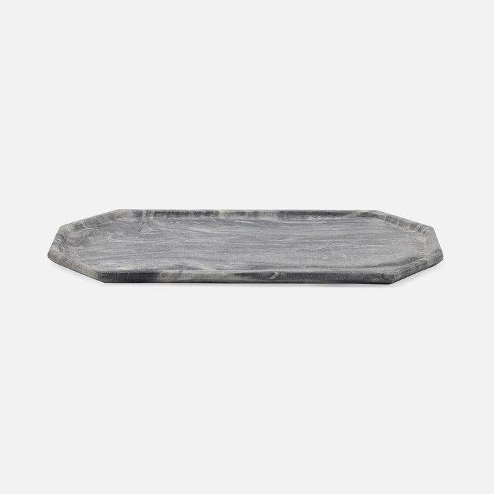 Aila Gray Marble Serving Tray Large