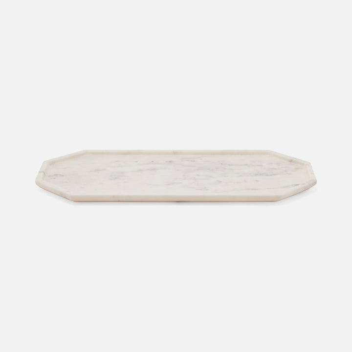 Aila White Marble Serving Tray Large