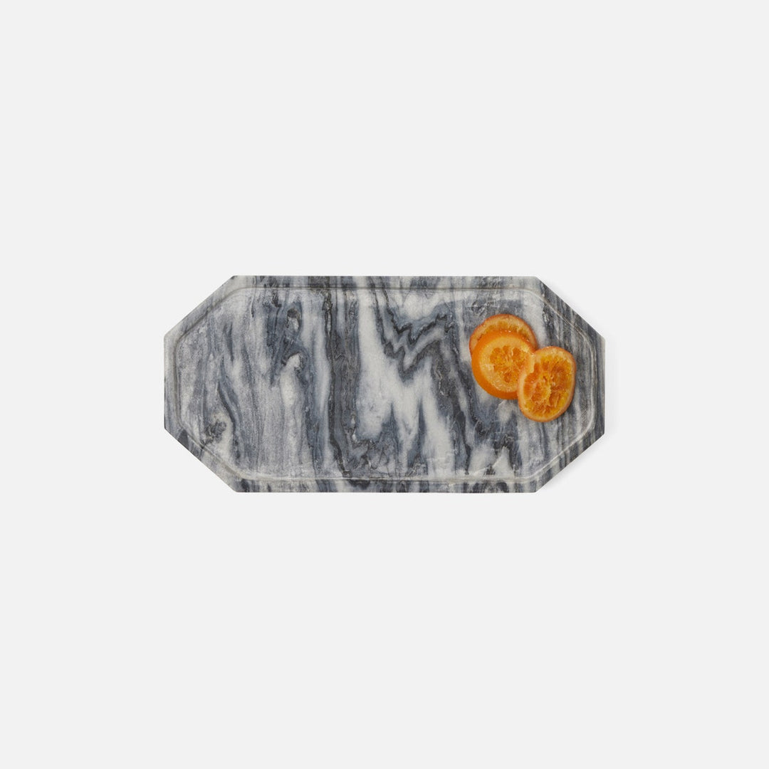 Aila Gray Marble Serving Tray Small