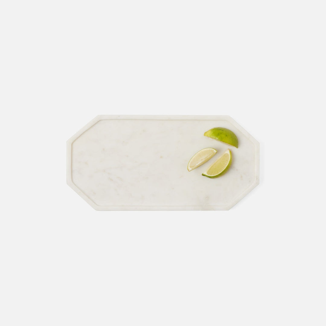 Aila White Marble Serving Tray Small