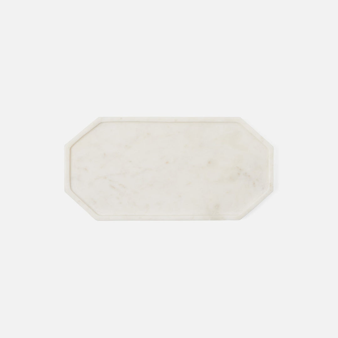 Aila White Marble Serving Tray Small