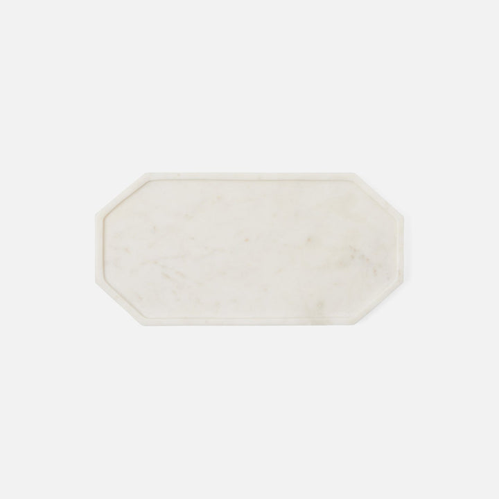 Aila White Marble Serving Tray Small
