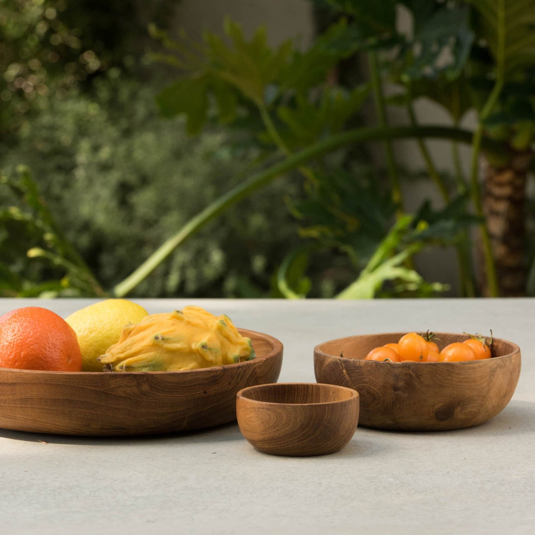 Anderson Small Natural Round Serving Bowl Pack/2