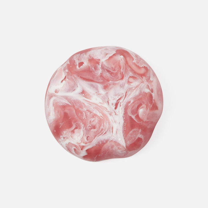 Beatrix Pink Swirled Serving Bowls Resin Set/2