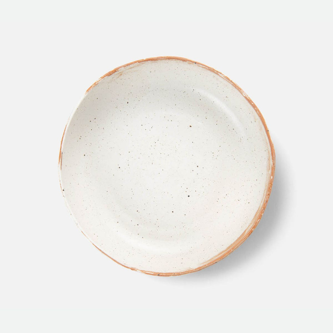 Dawson Large Rustic White Round Serving Bowl Pack/2
