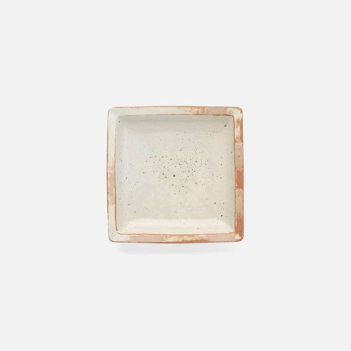 Dawson Small Rustic White Square Serving Platter Pack/2