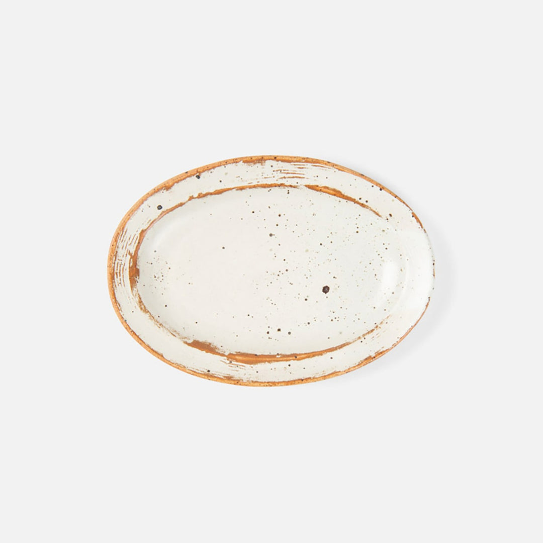 Dawson Small Rustic White Serving Platter Pack/2