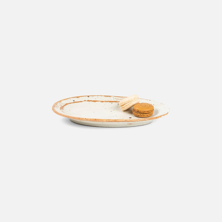 Dawson Small Rustic White Serving Platter Pack/2