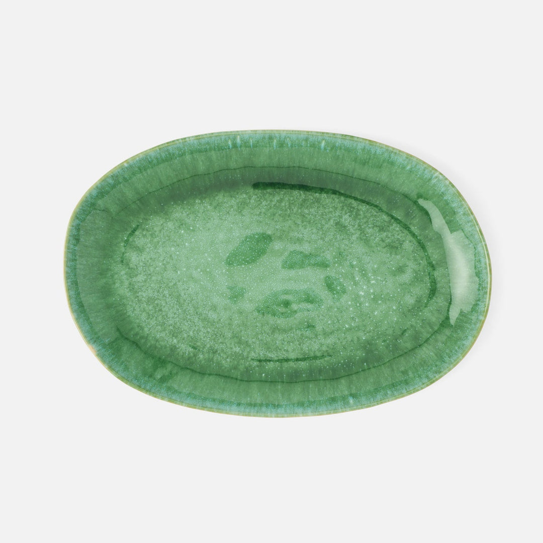 Eloise Reactive Emerald Serving Platter Large Pack/2
